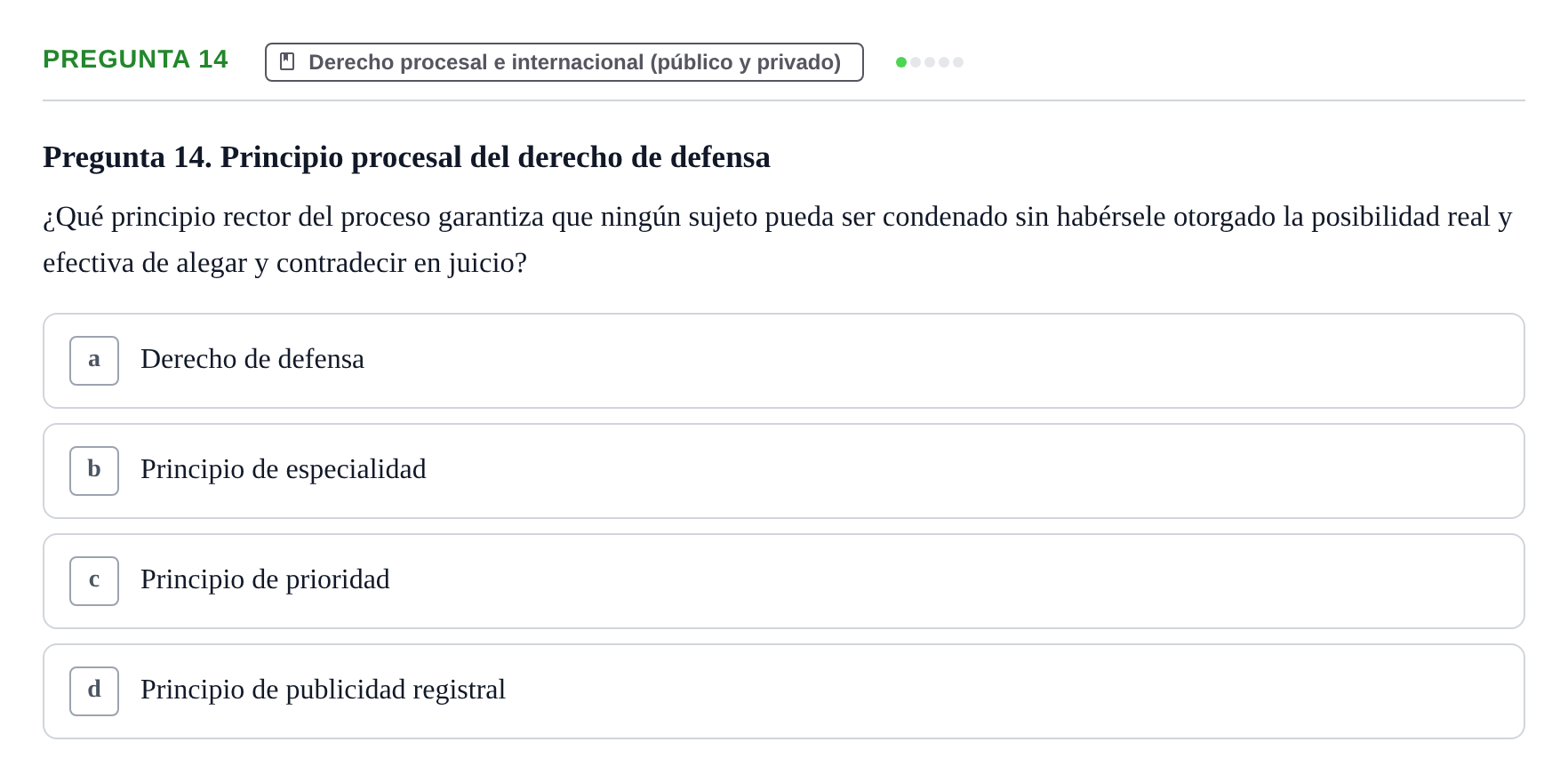 Enunciado: Pregunta 14