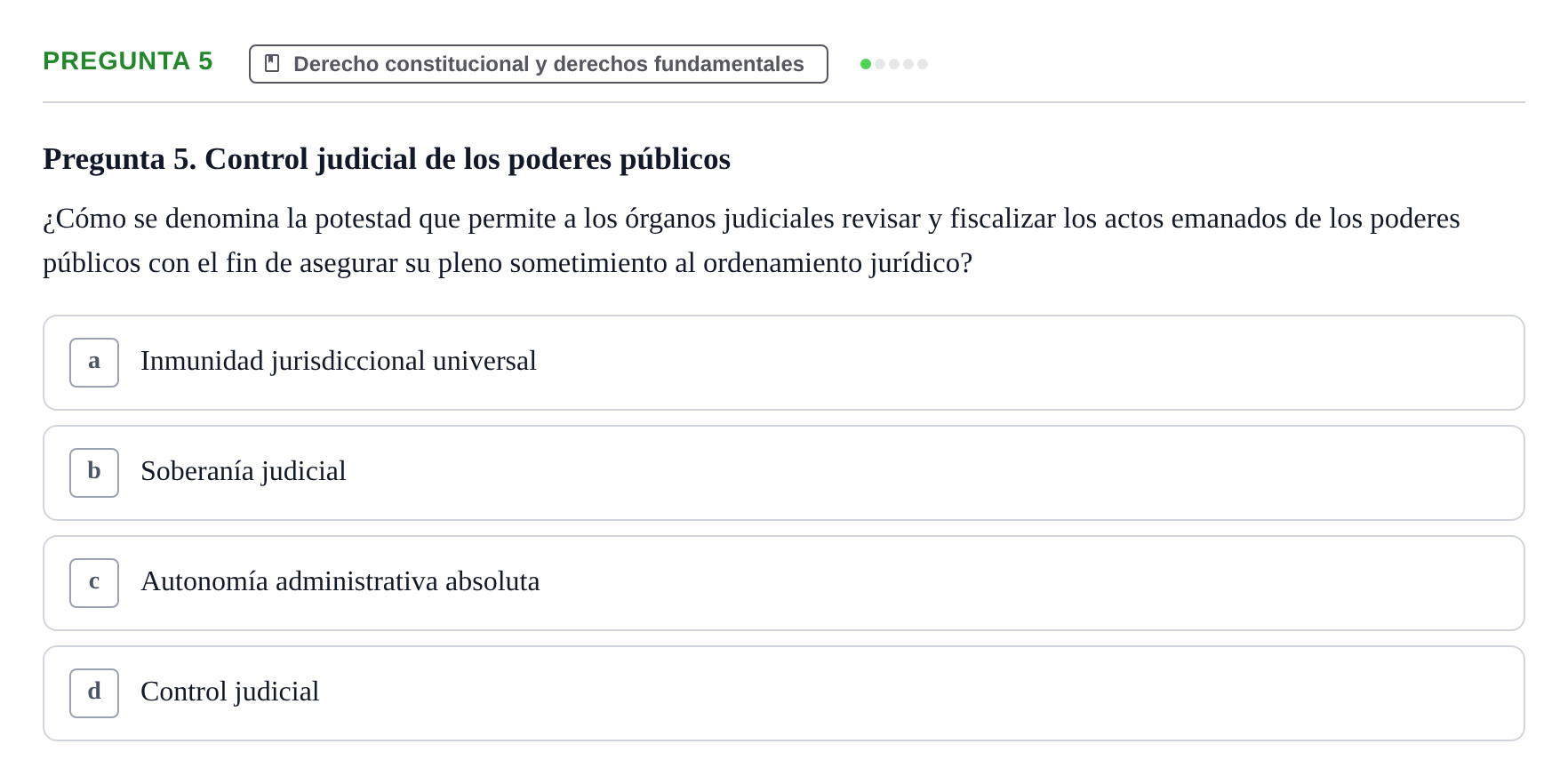 Enunciado: Pregunta 5