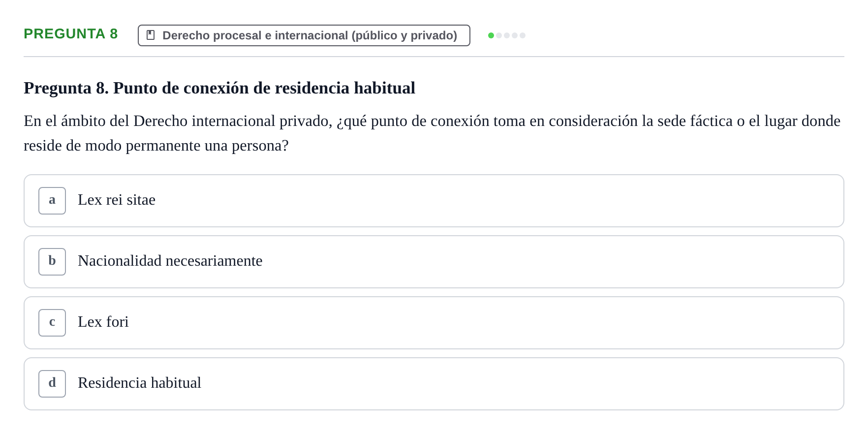 Enunciado: Pregunta 8