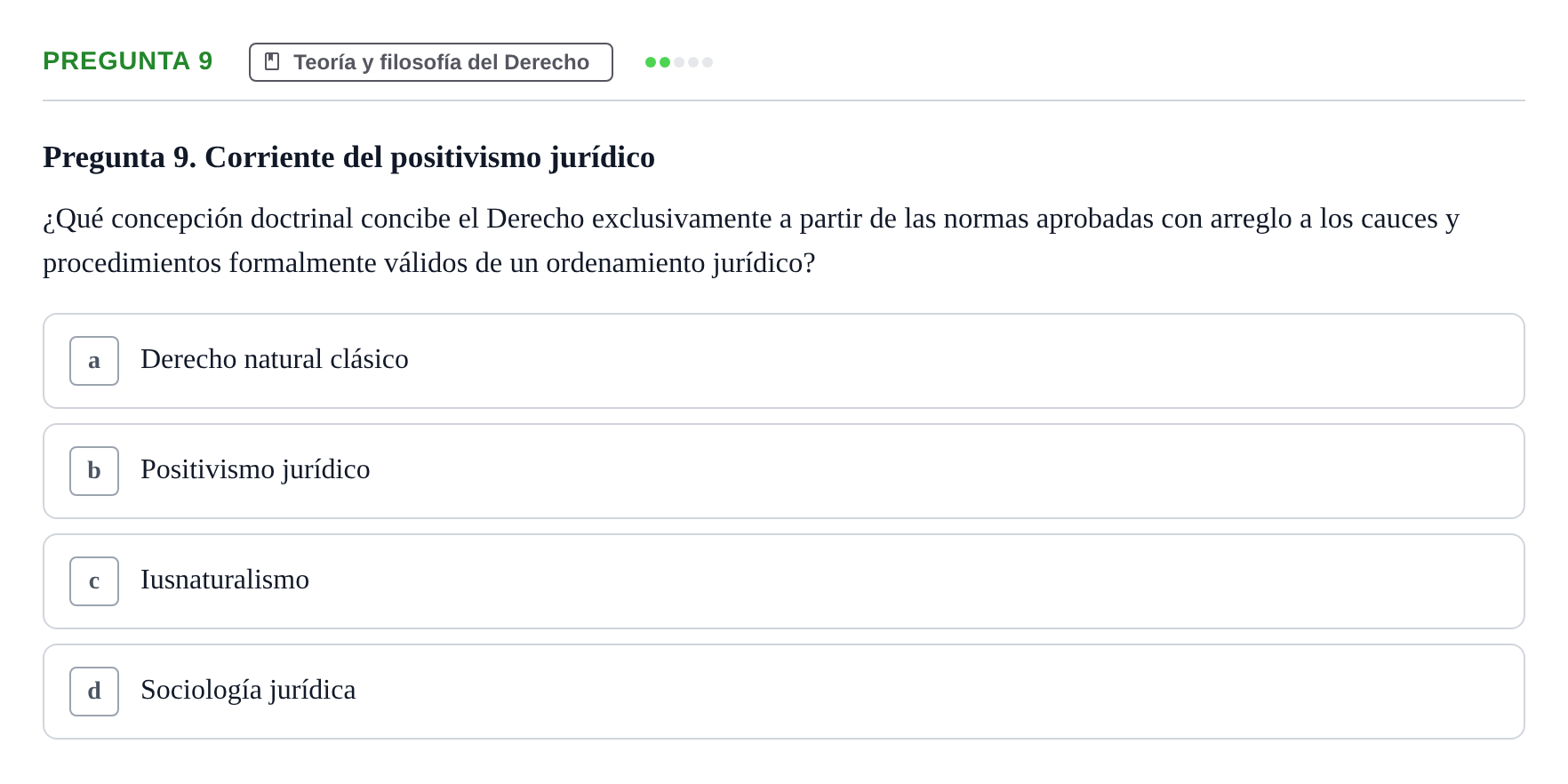 Enunciado: Pregunta 9