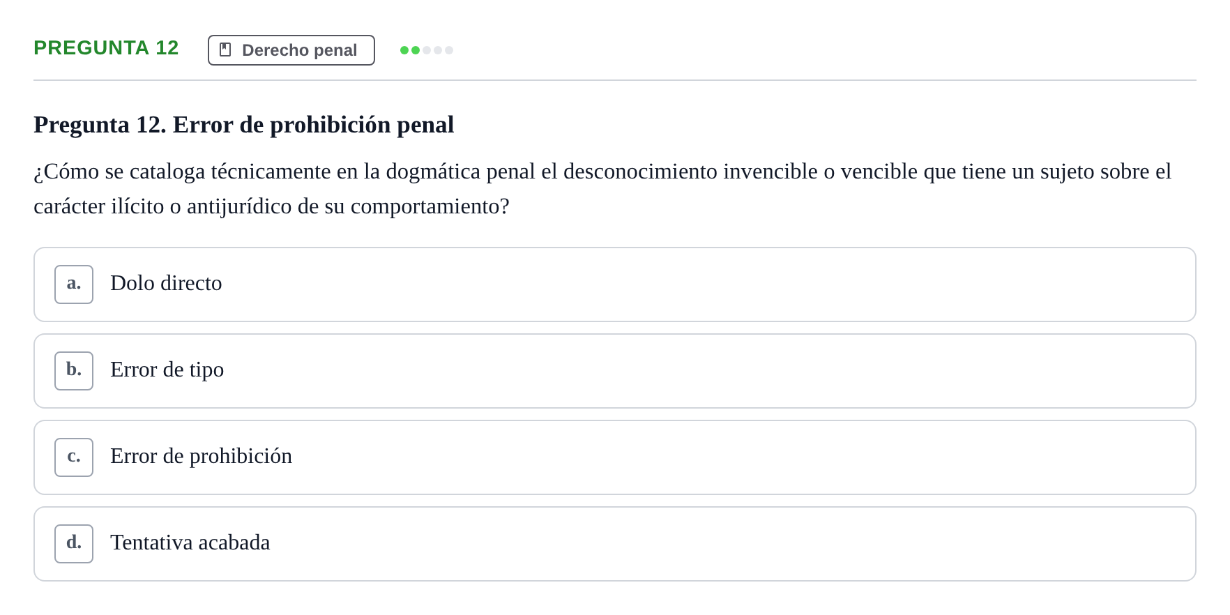 Enunciado: Pregunta 12