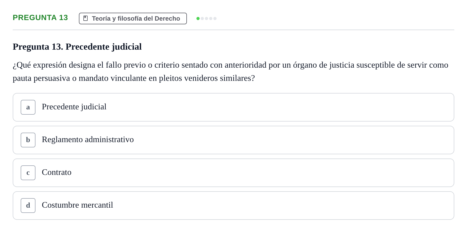 Enunciado: Pregunta 13