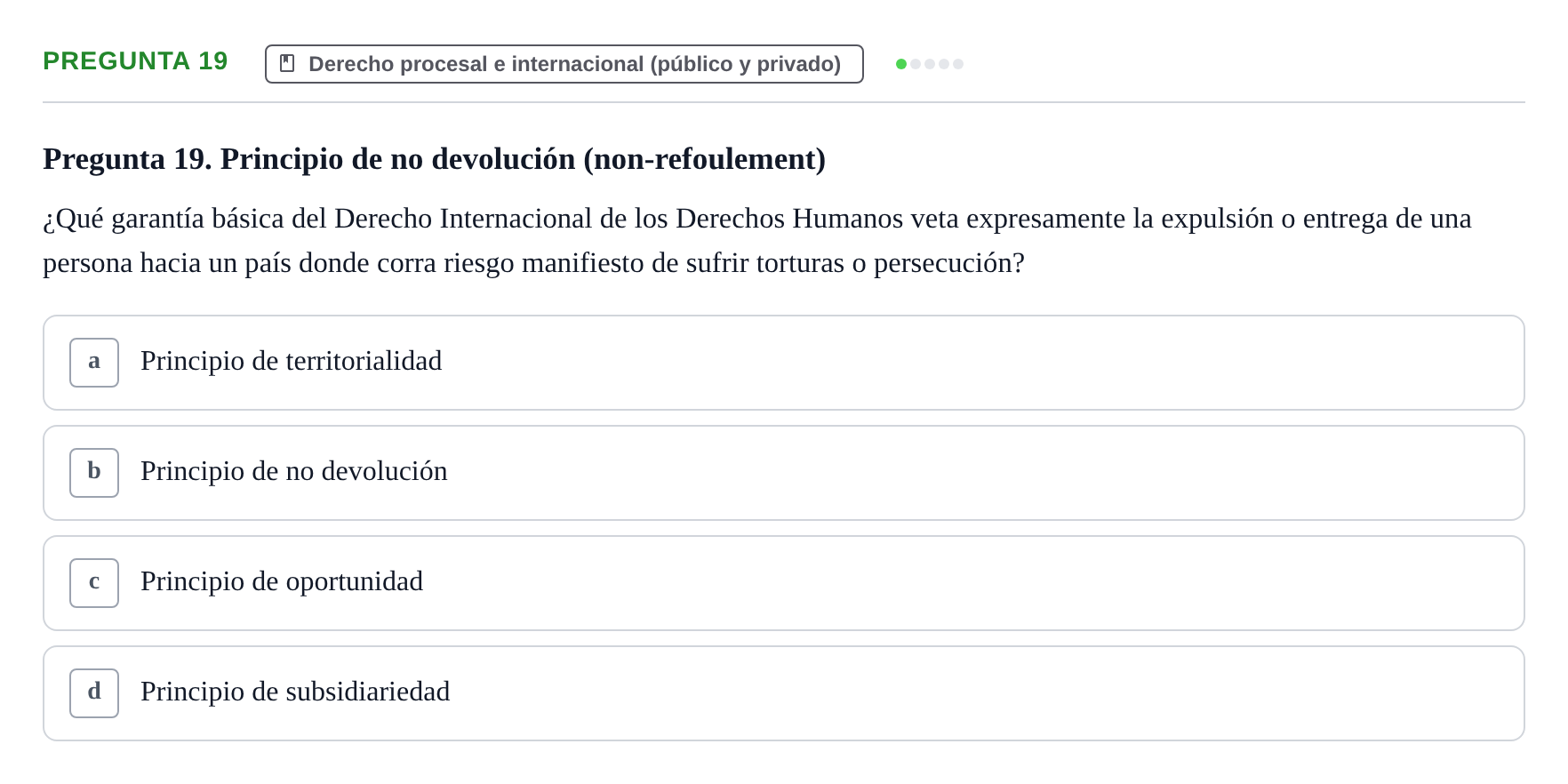 Enunciado: Pregunta 19