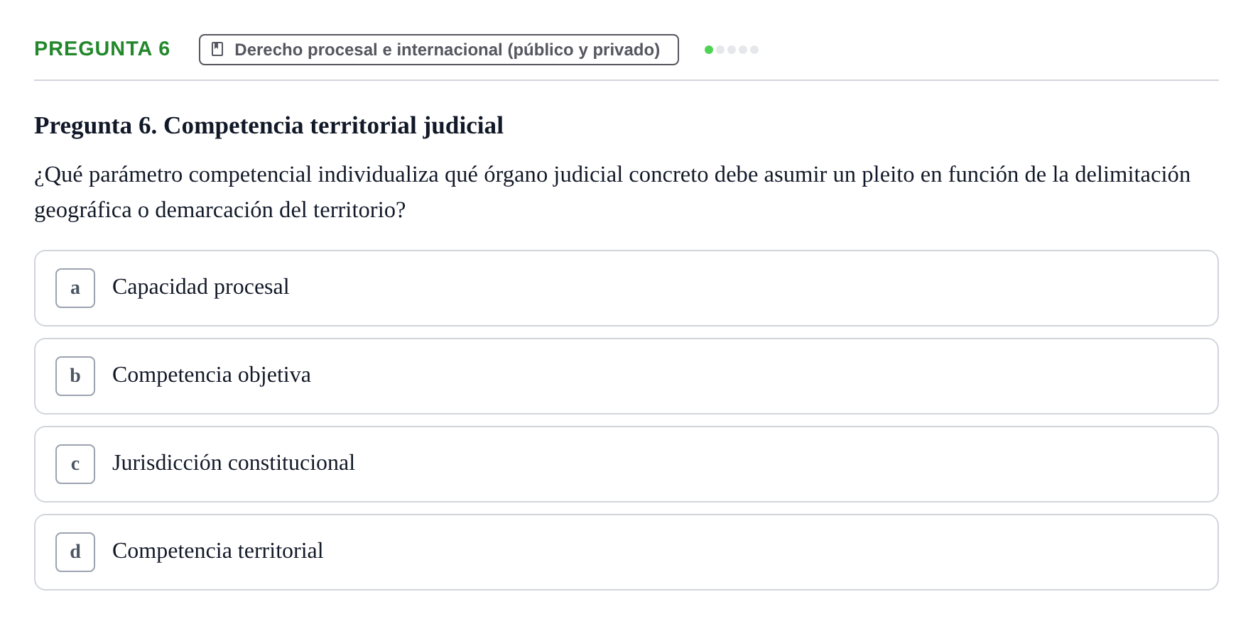 Enunciado: Pregunta 6