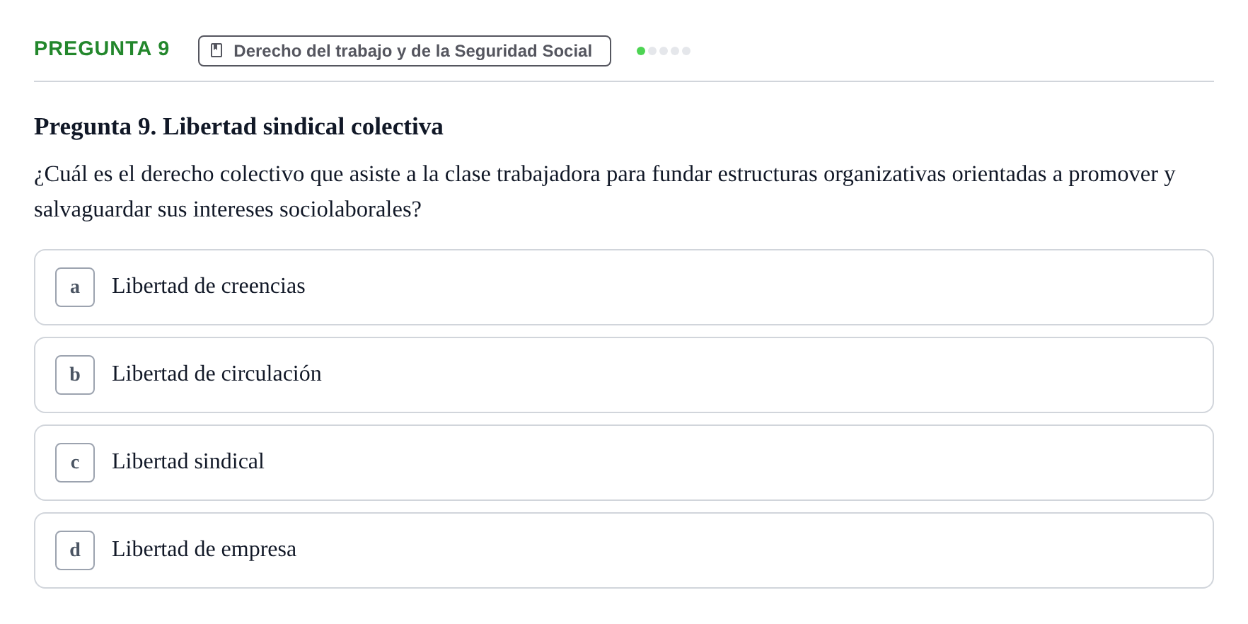 Enunciado: Pregunta 9