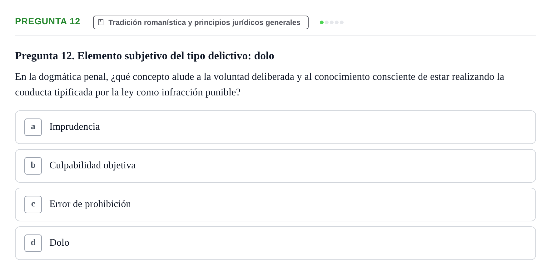 Enunciado: Pregunta 12
