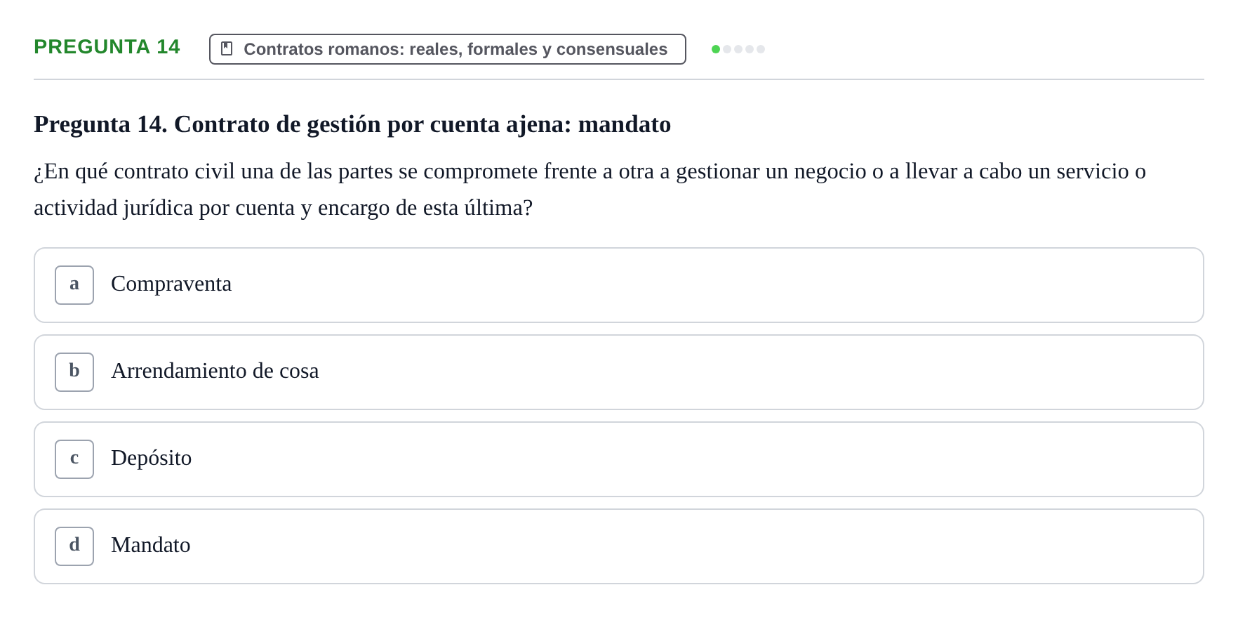 Enunciado: Pregunta 14