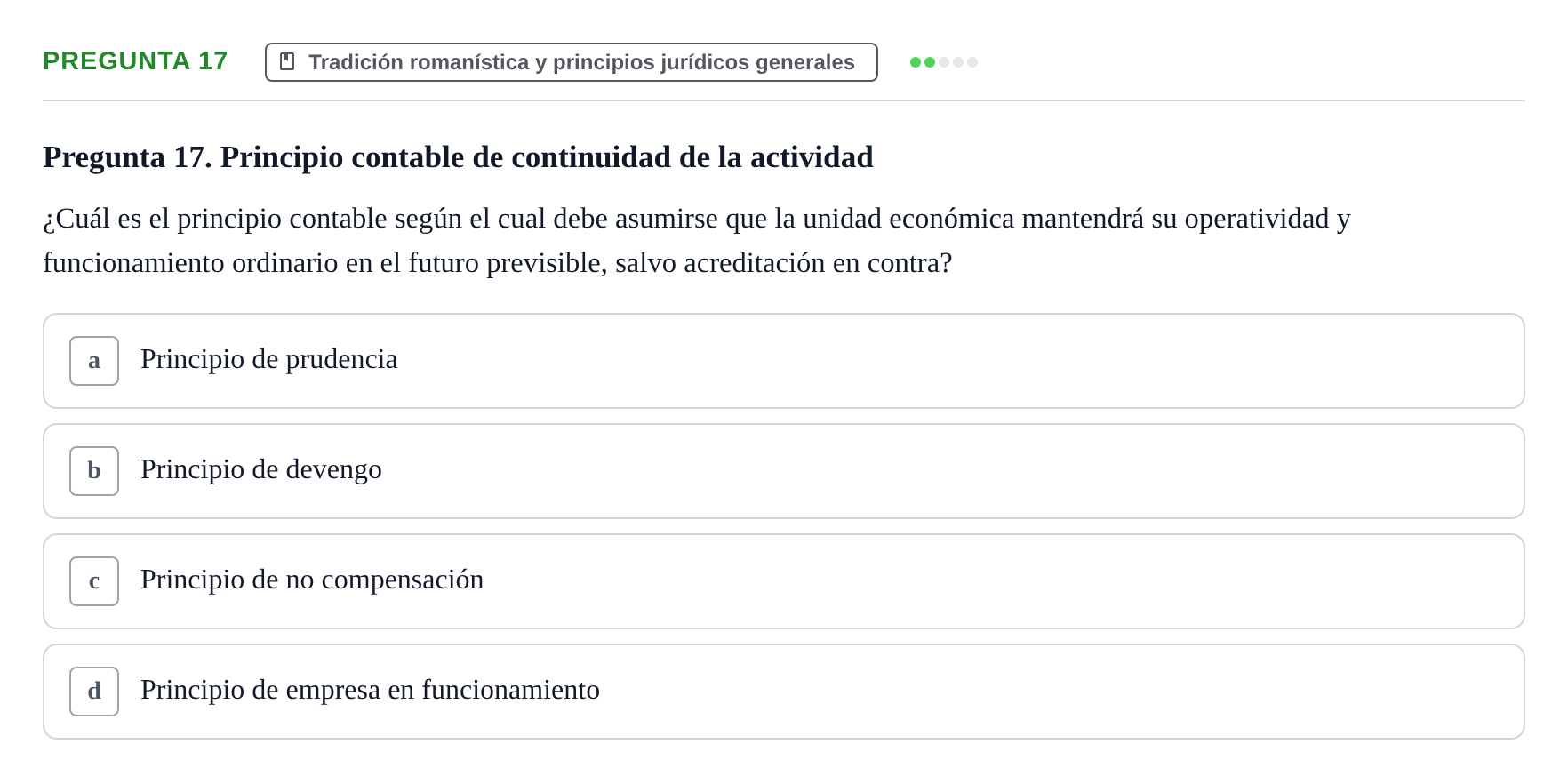 Enunciado: Pregunta 17