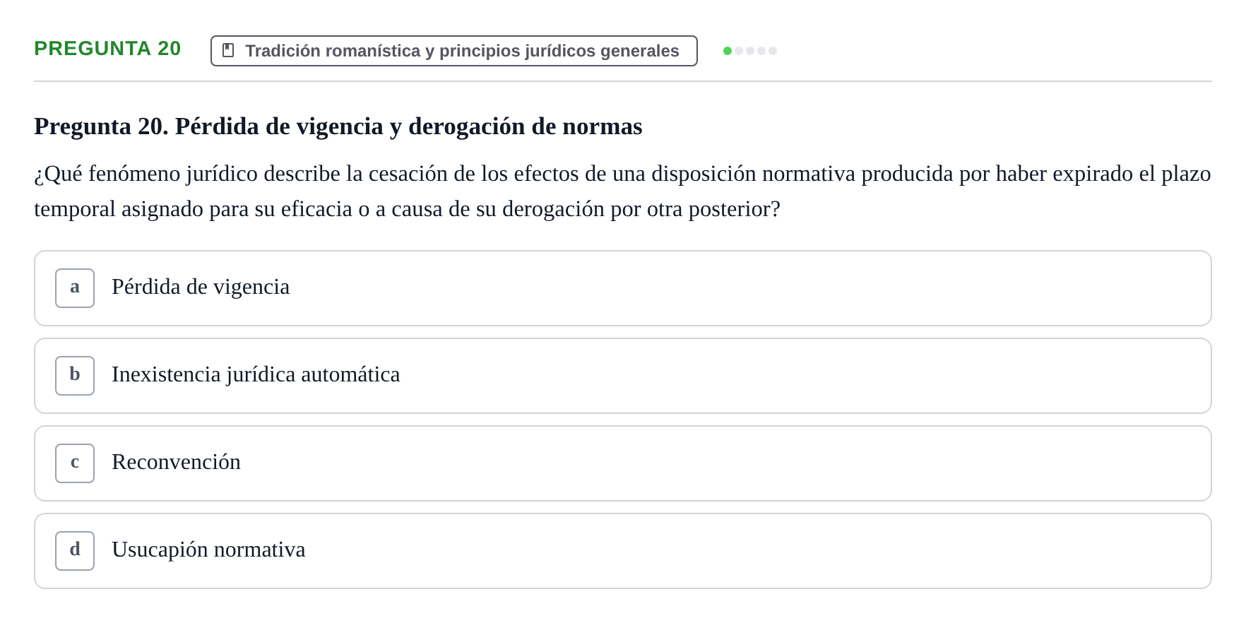 Enunciado: Pregunta 20