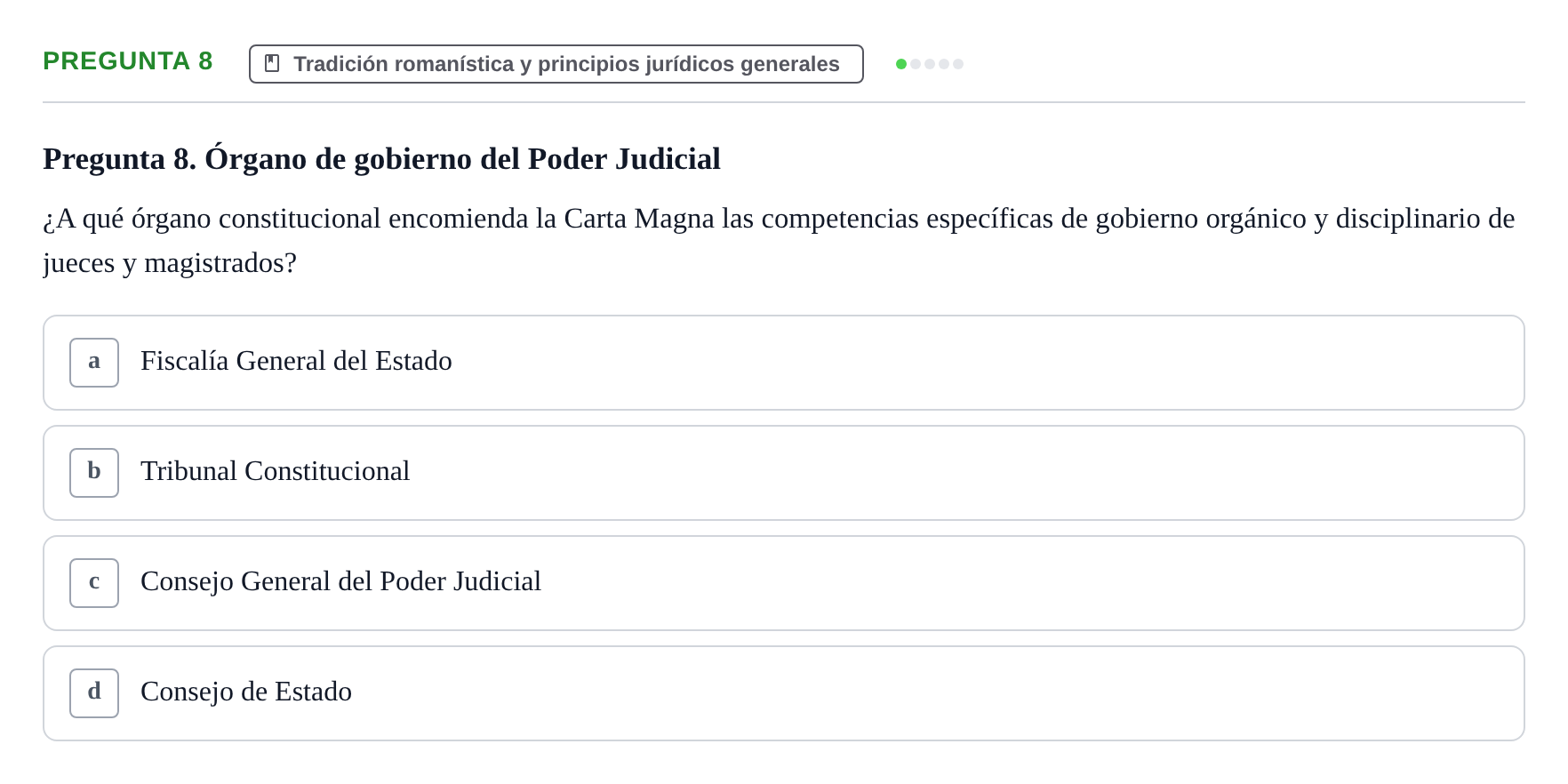 Enunciado: Pregunta 8