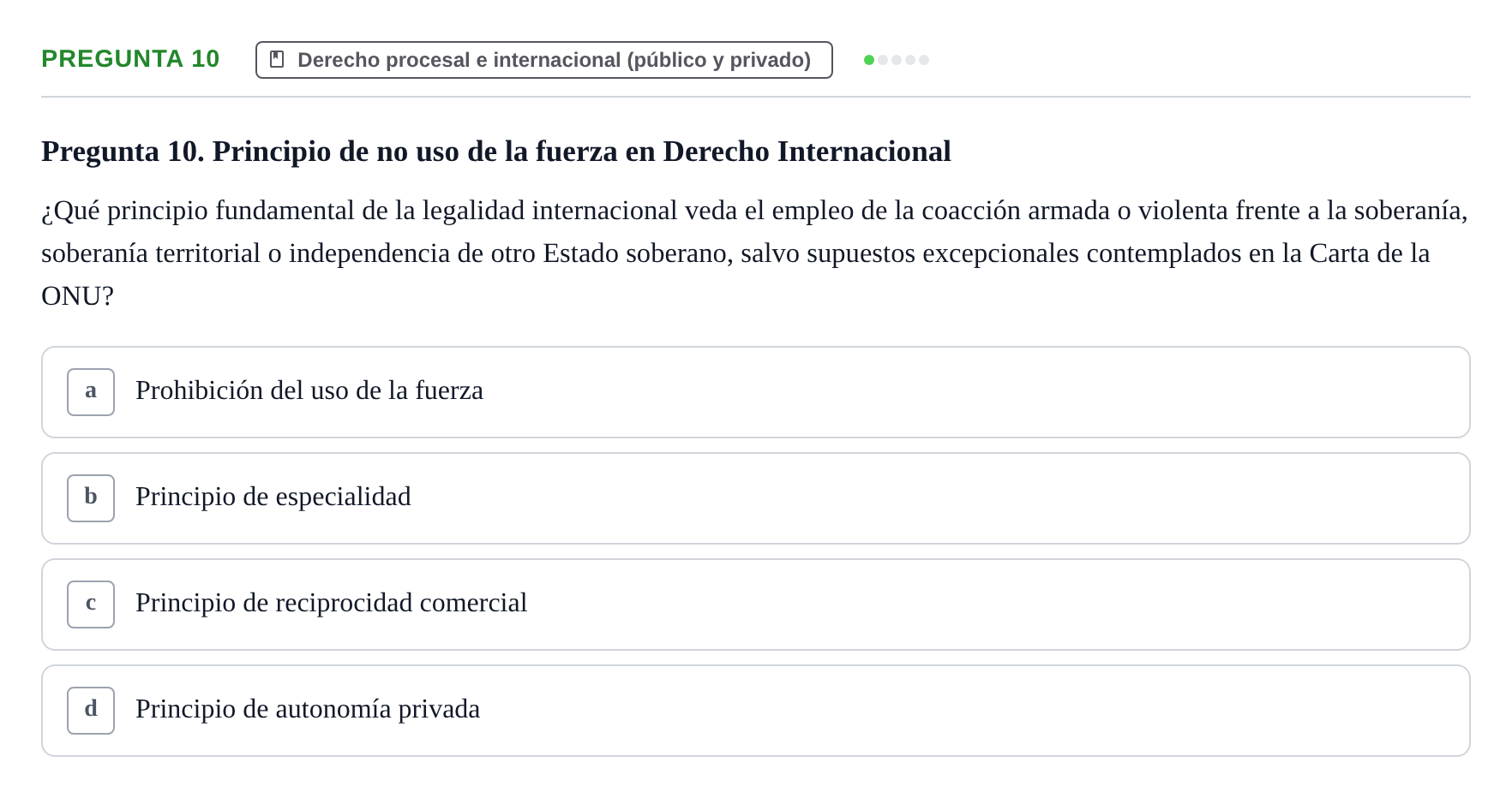 Enunciado: Pregunta 10