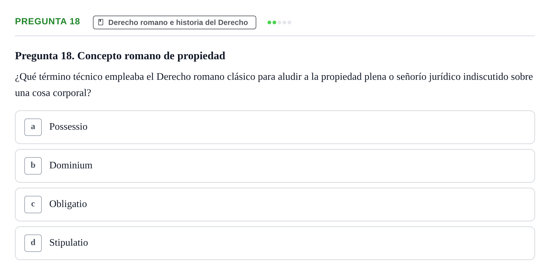 Enunciado: Pregunta 18