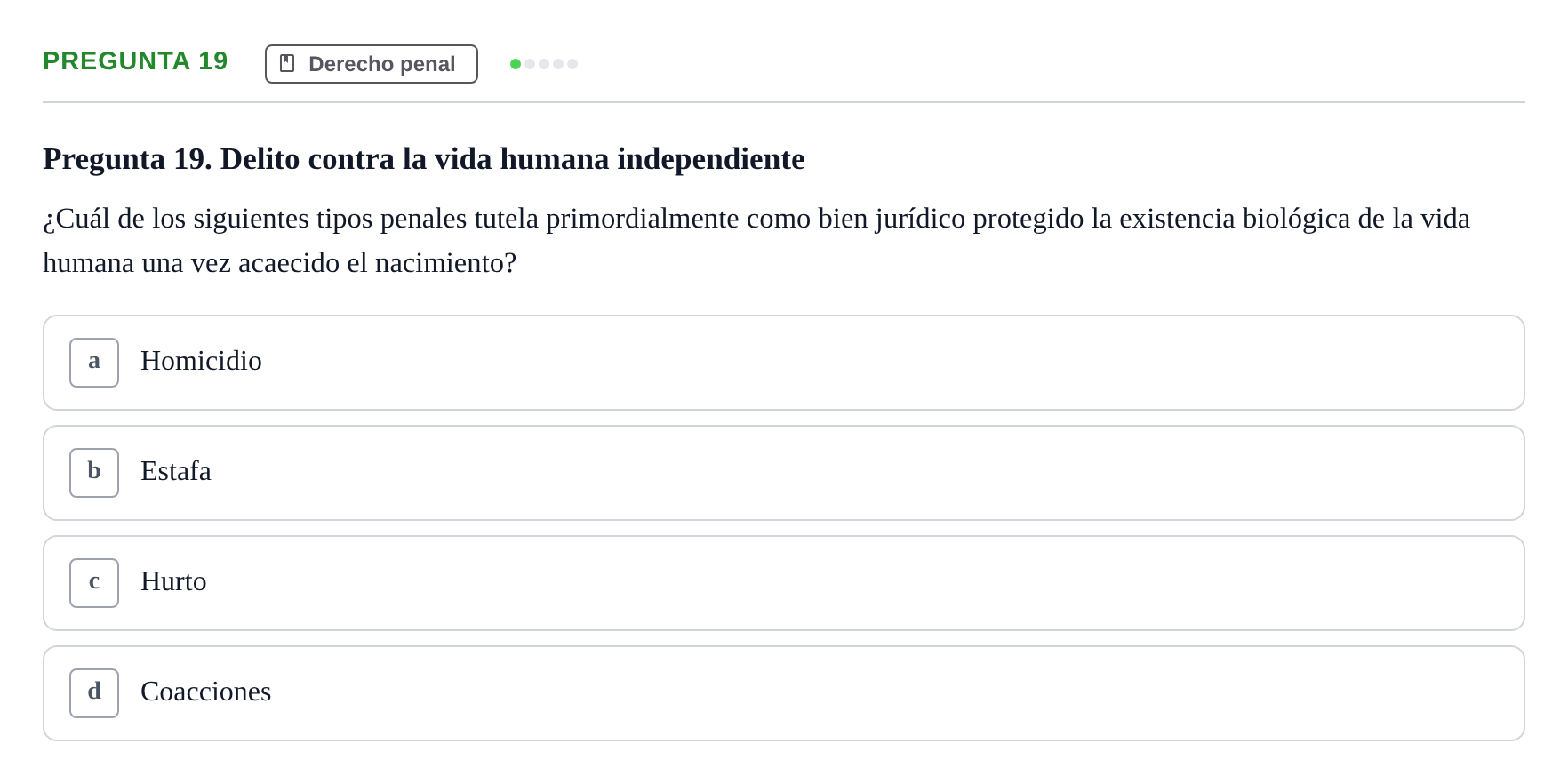 Enunciado: Pregunta 19
