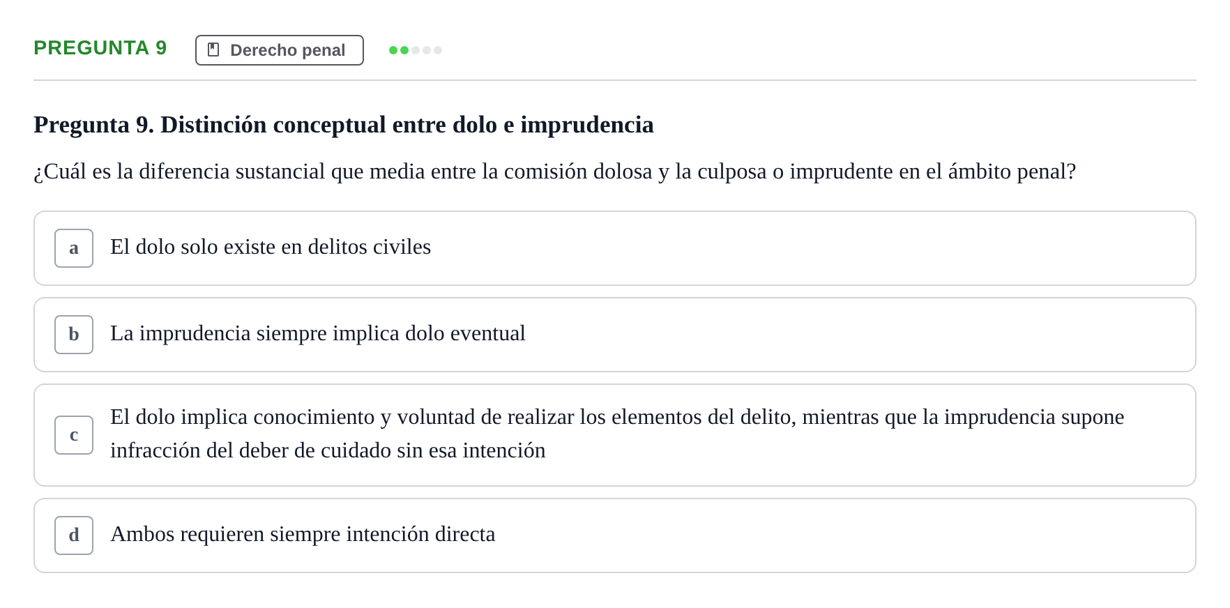 Enunciado: Pregunta 9