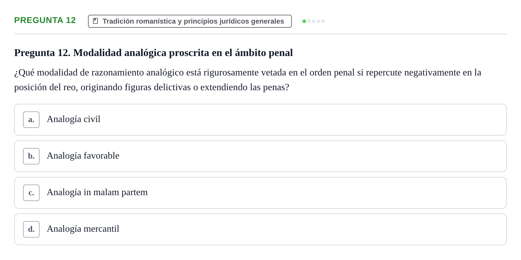 Enunciado: Pregunta 12