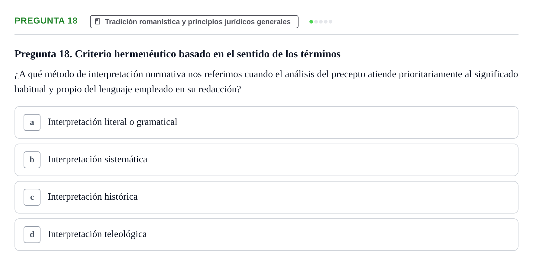 Enunciado: Pregunta 18