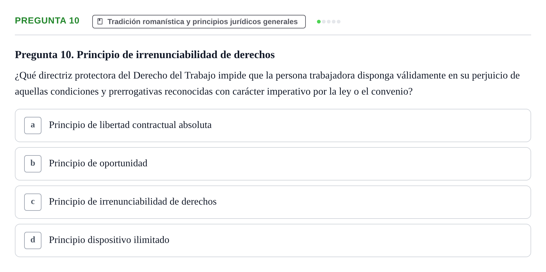 Enunciado: Pregunta 10