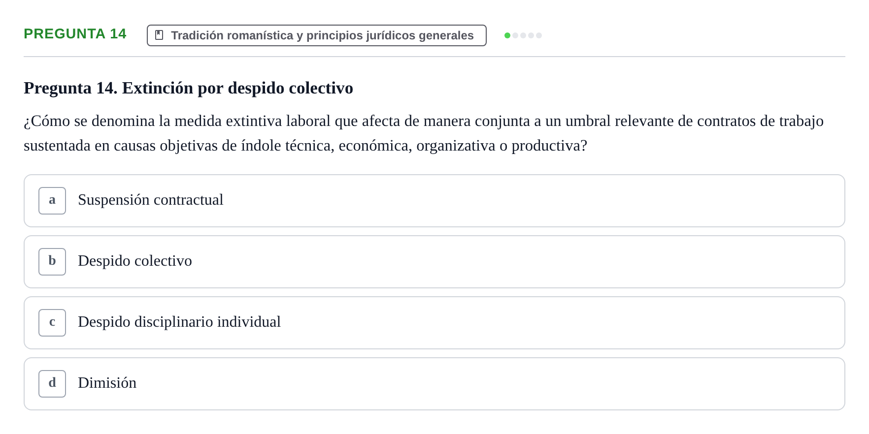 Enunciado: Pregunta 14