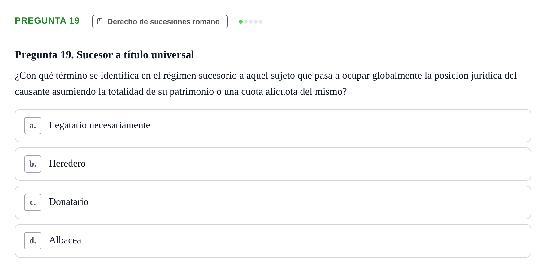 Enunciado: Pregunta 19