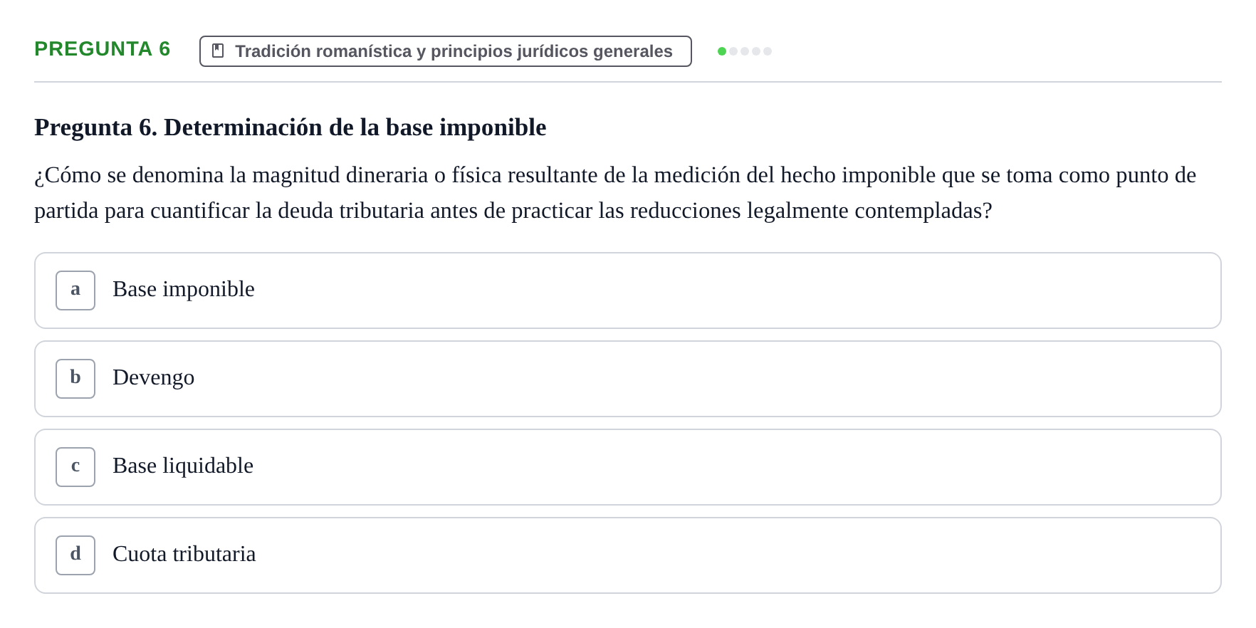 Enunciado: Pregunta 6