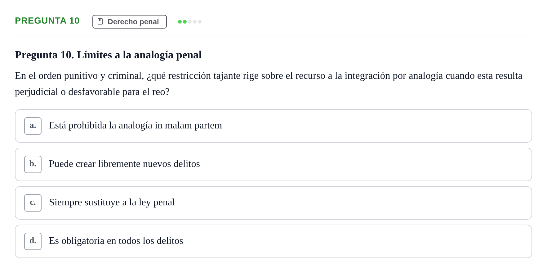 Enunciado: Pregunta 10