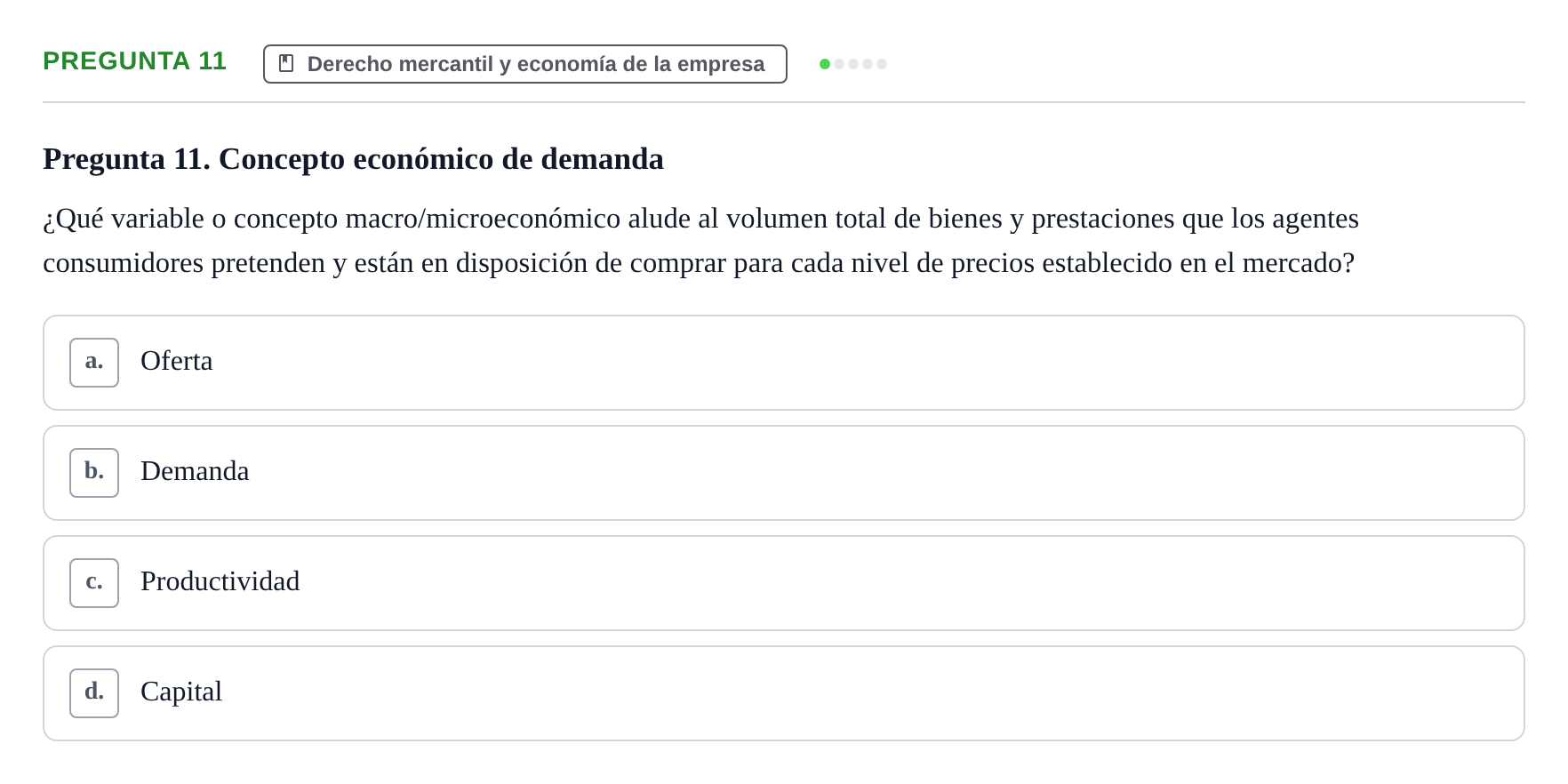 Enunciado: Pregunta 11
