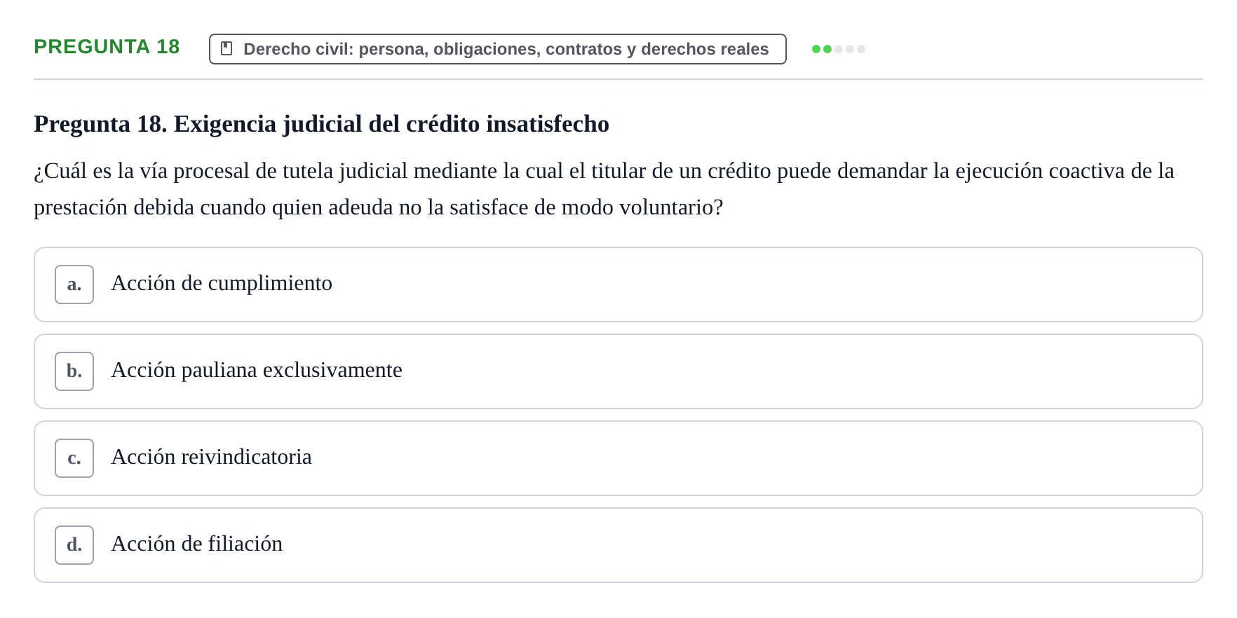 Enunciado: Pregunta 18