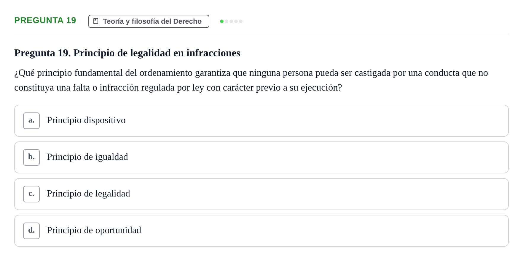 Enunciado: Pregunta 19