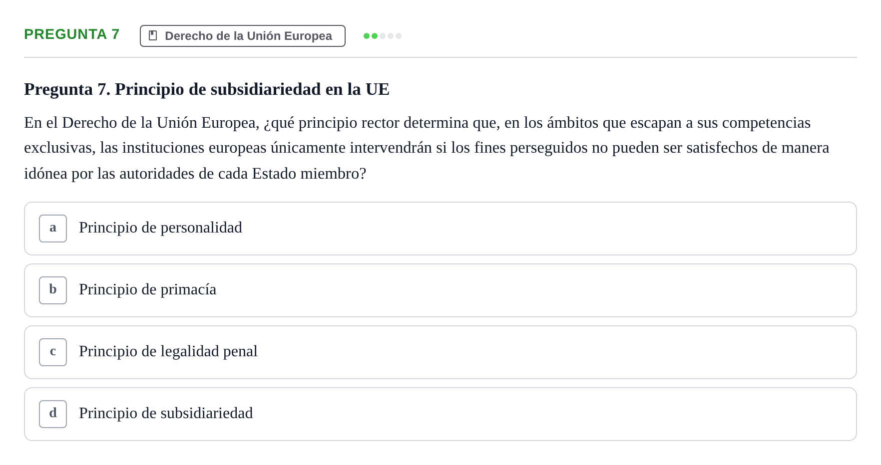 Enunciado: Pregunta 7