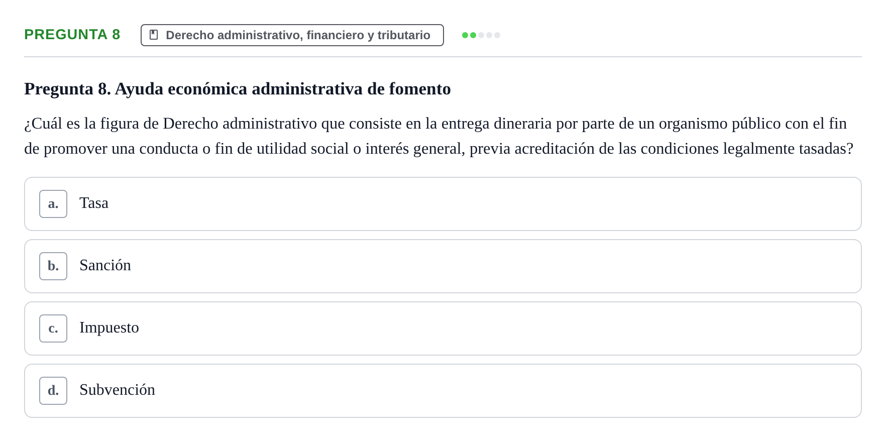 Enunciado: Pregunta 8