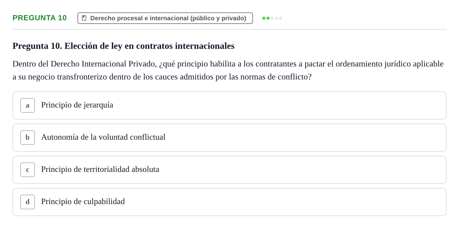 Enunciado: Pregunta 10