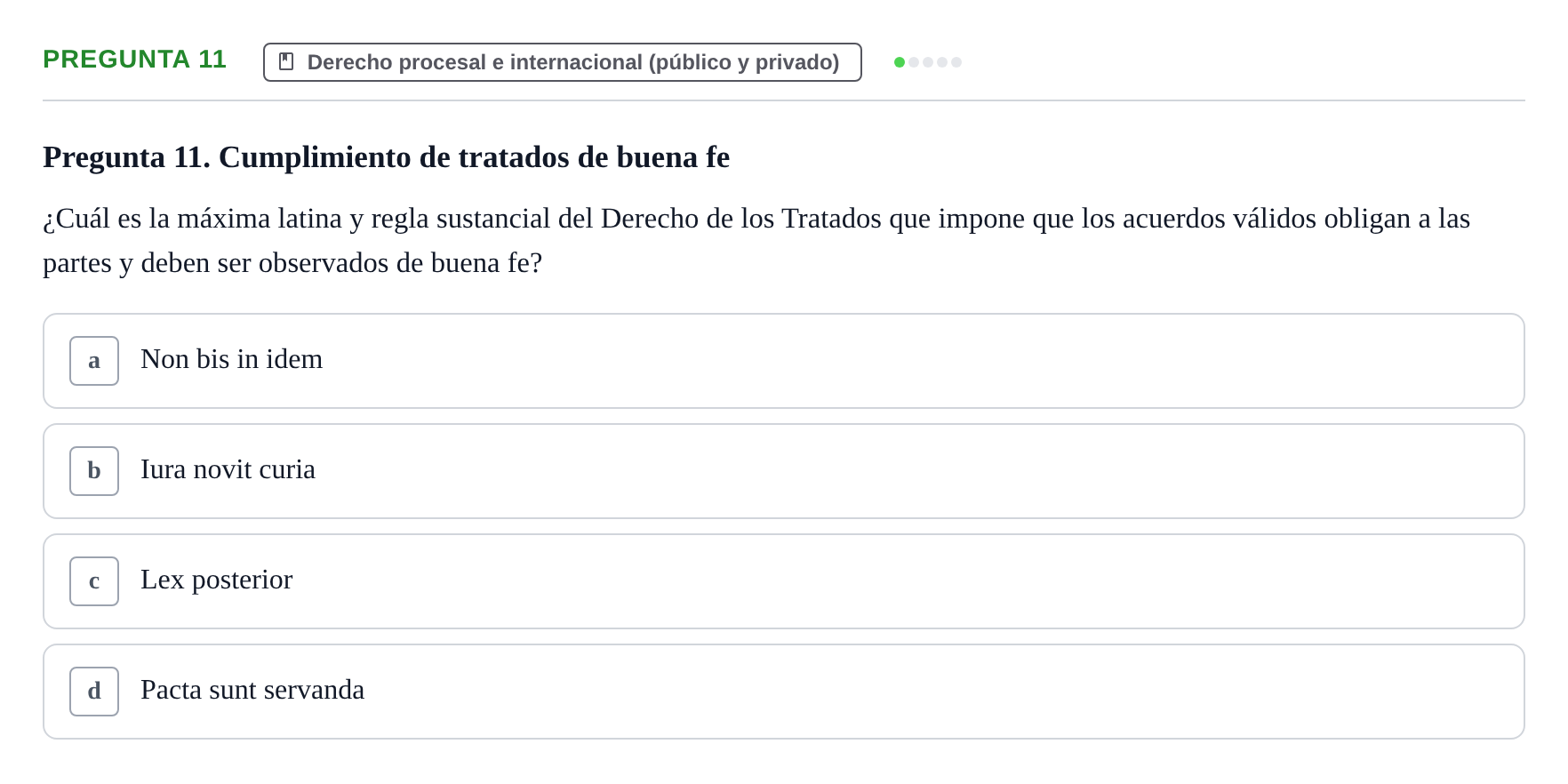 Enunciado: Pregunta 11