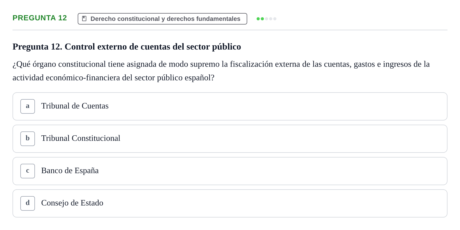 Enunciado: Pregunta 12