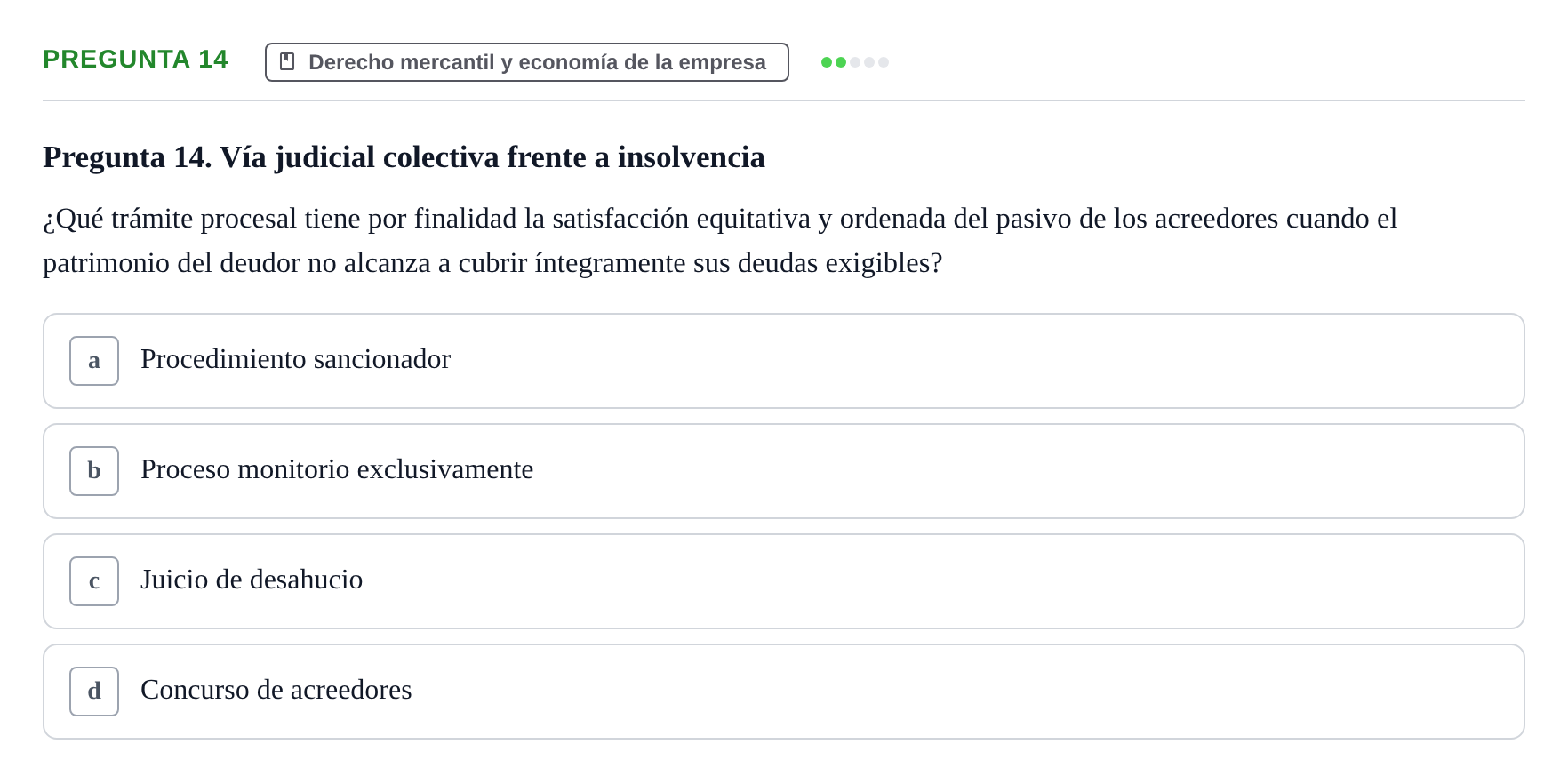 Enunciado: Pregunta 14
