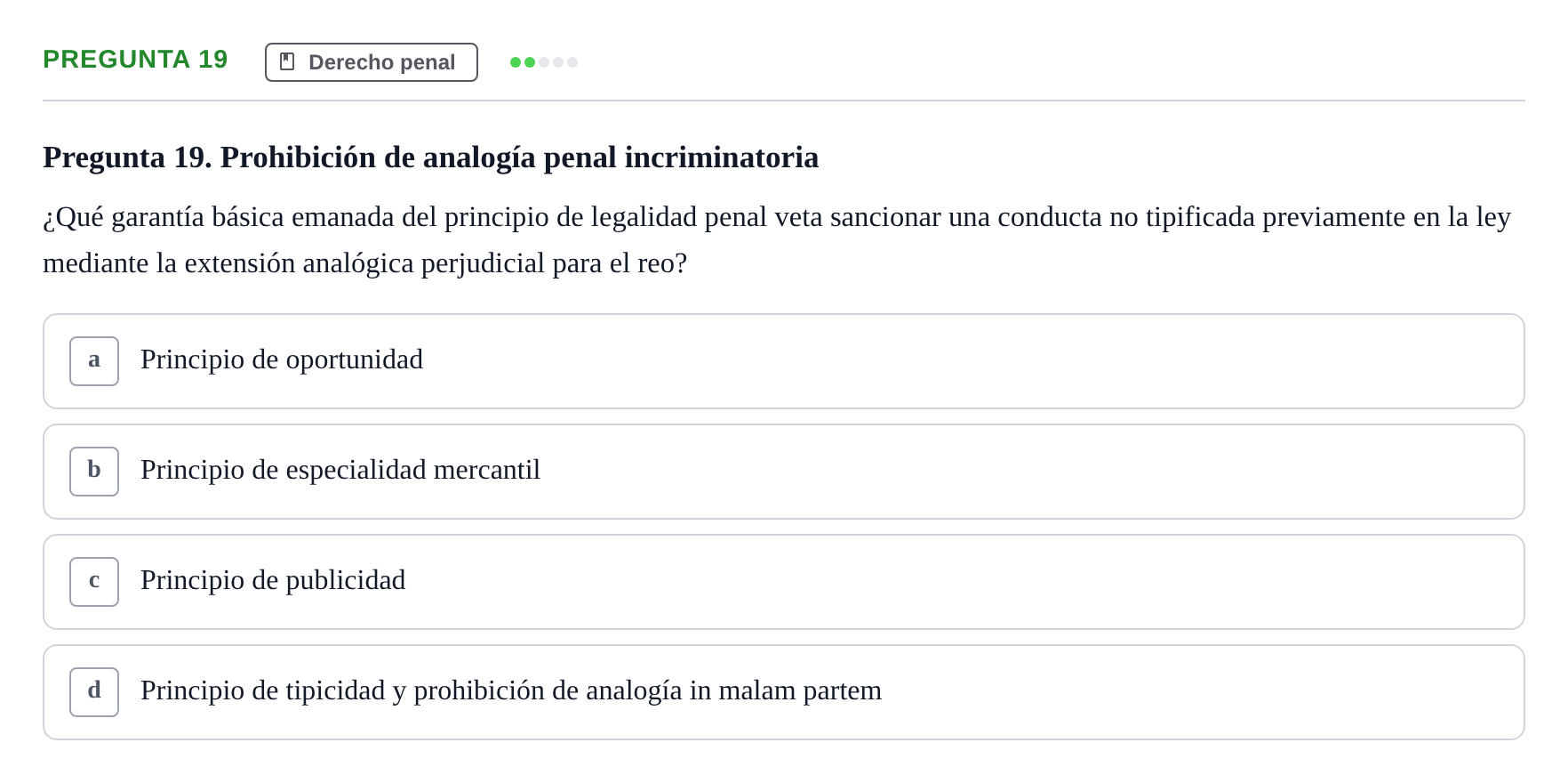 Enunciado: Pregunta 19