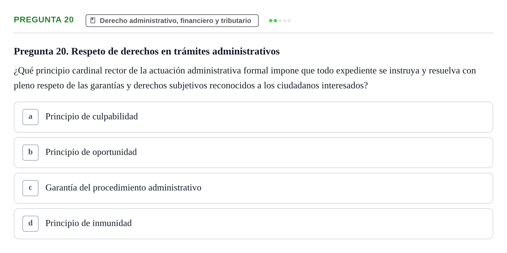 Enunciado: Pregunta 20