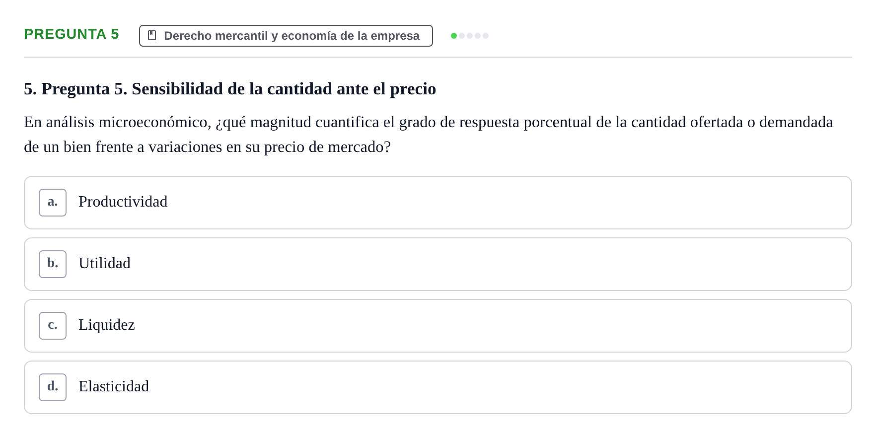 Enunciado: Pregunta 5