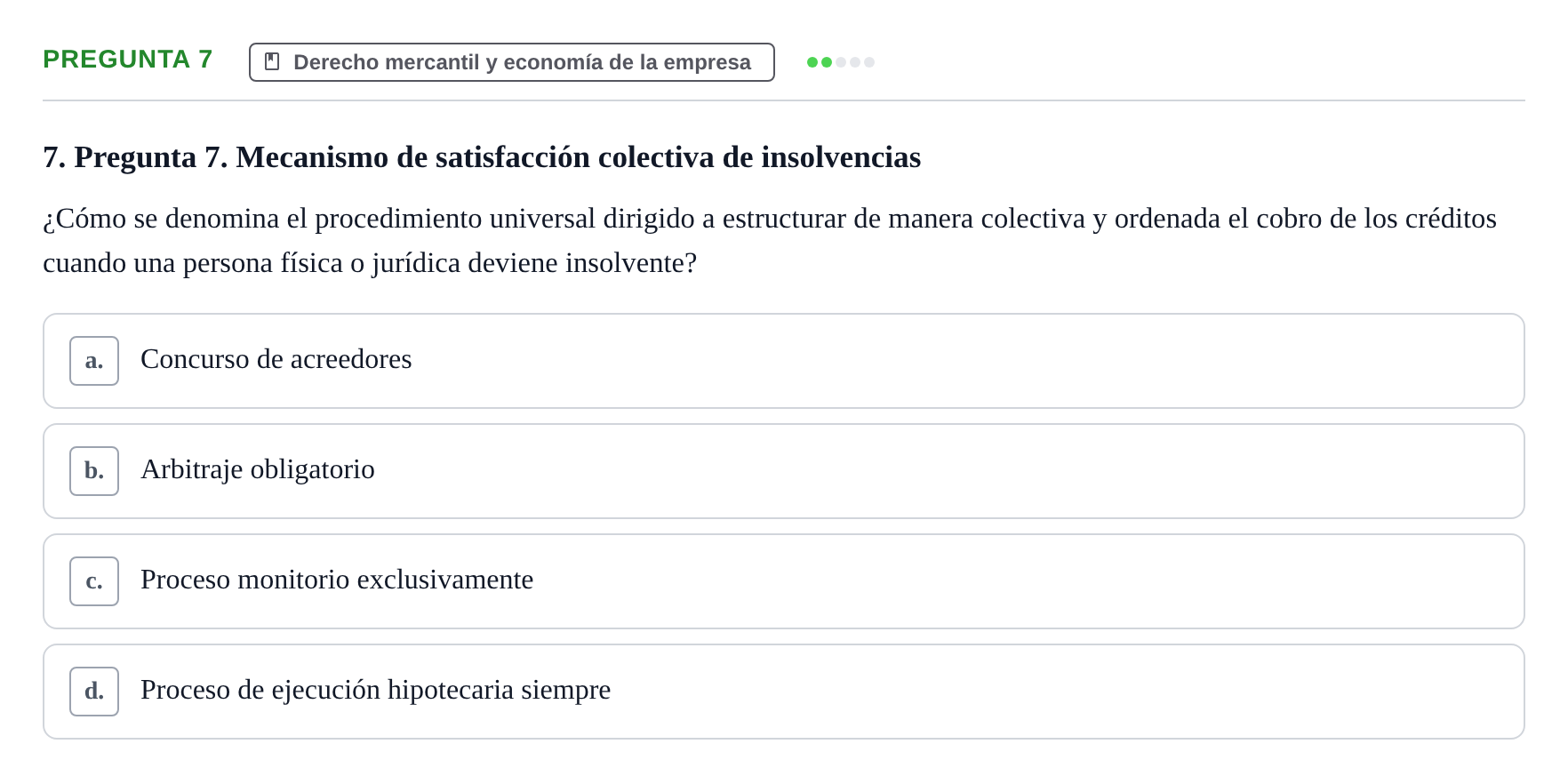 Enunciado: Pregunta 7