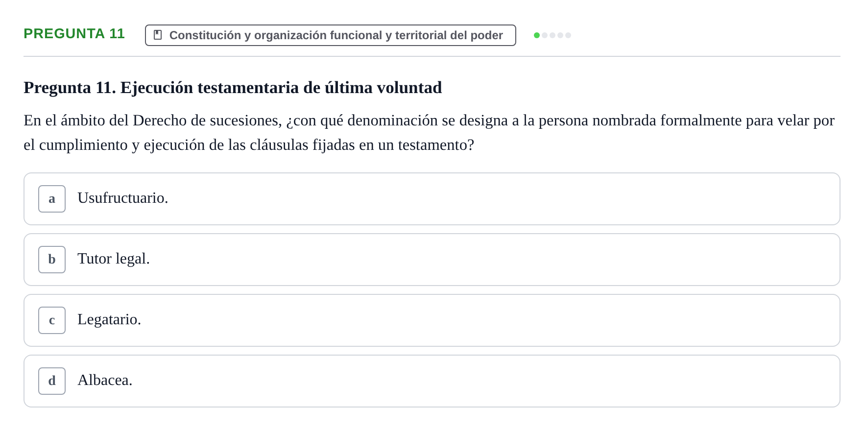 Enunciado: Pregunta 11