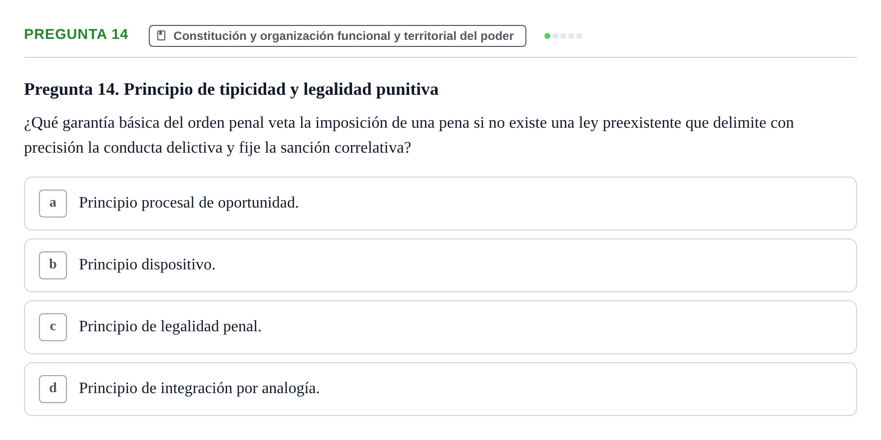 Enunciado: Pregunta 14