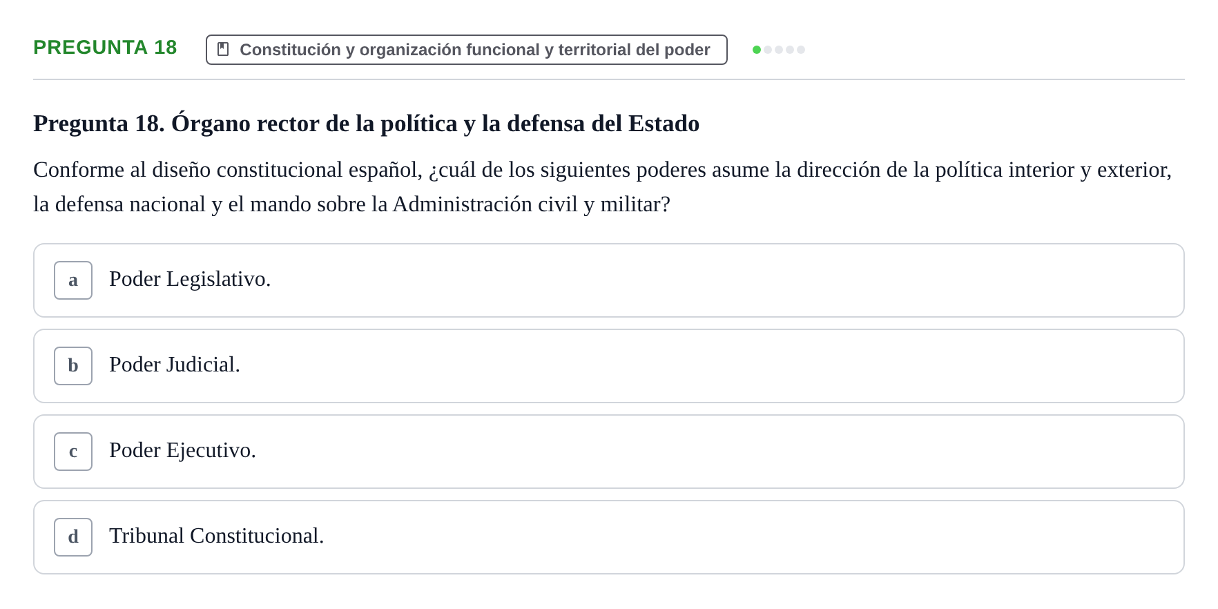 Enunciado: Pregunta 18