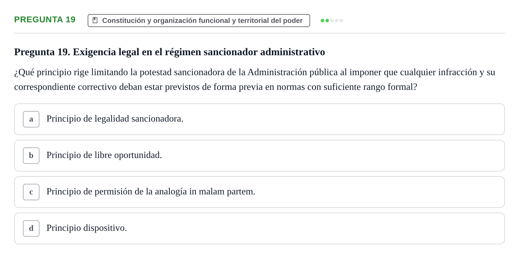 Enunciado: Pregunta 19