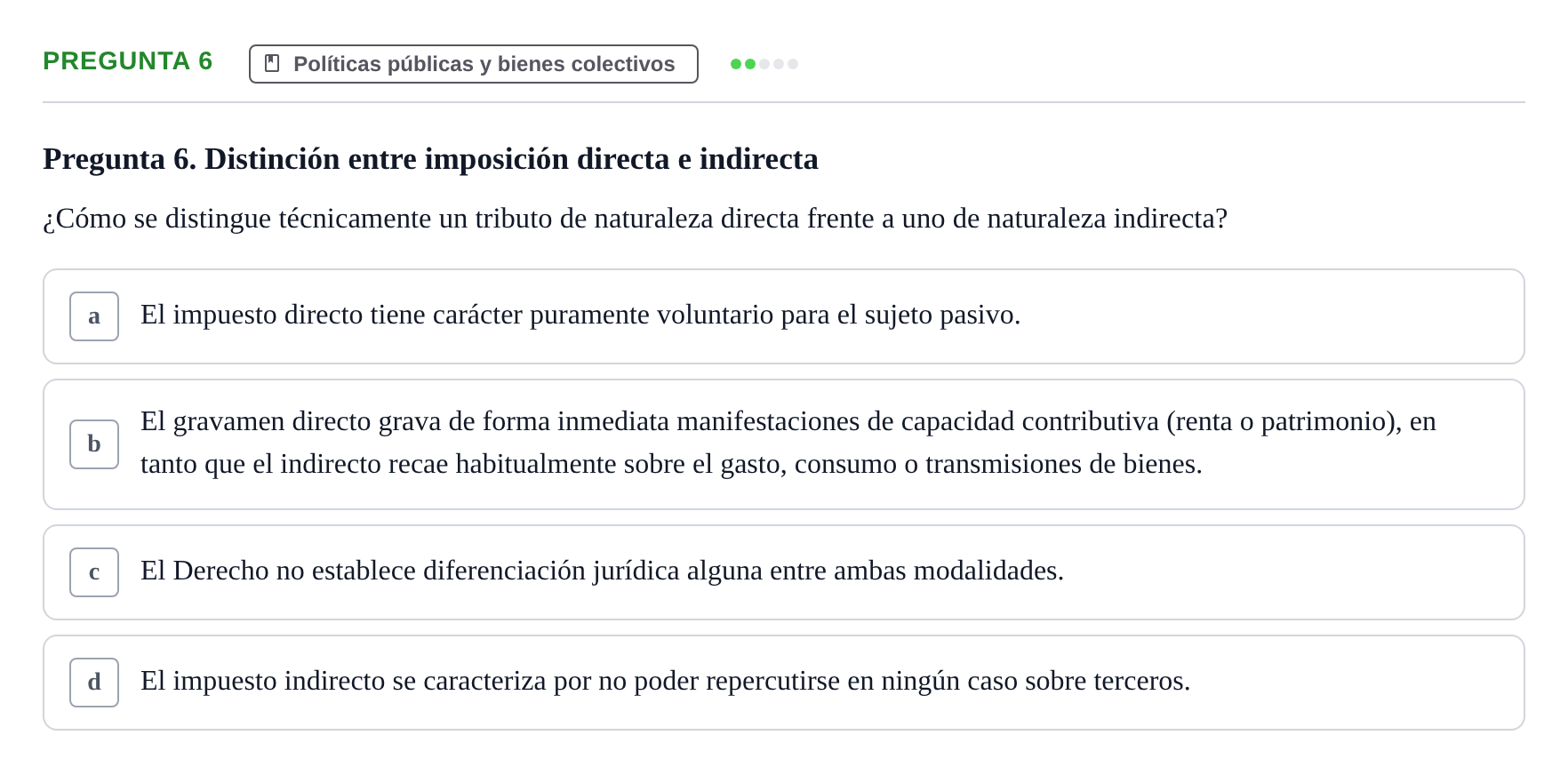 Enunciado: Pregunta 6