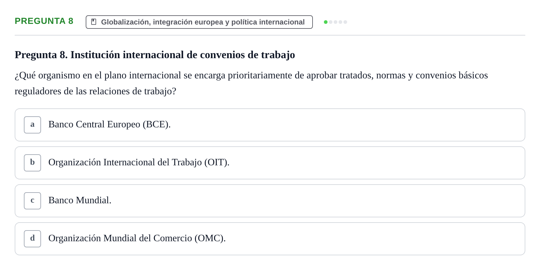 Enunciado: Pregunta 8