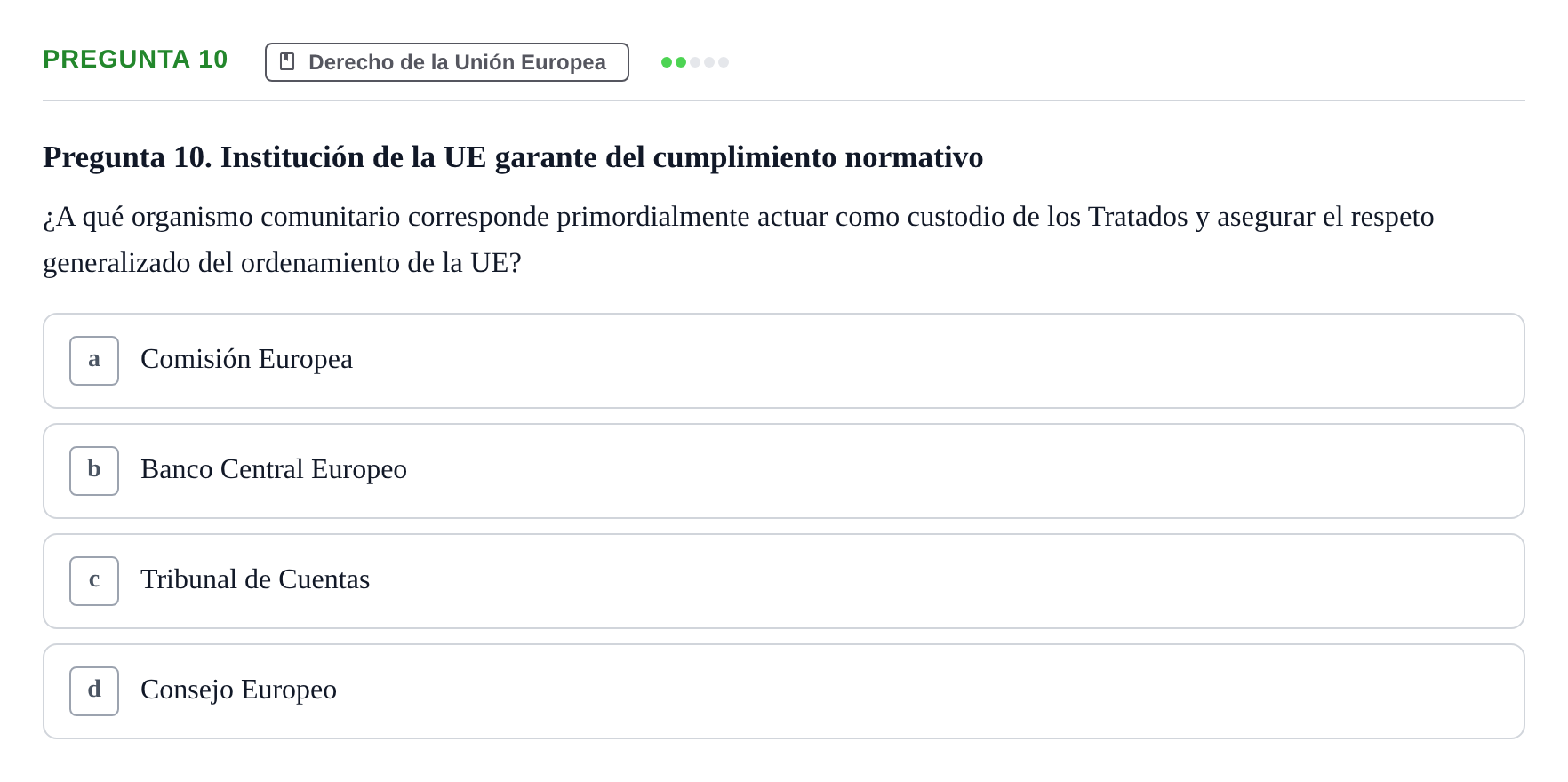Enunciado: Pregunta 10