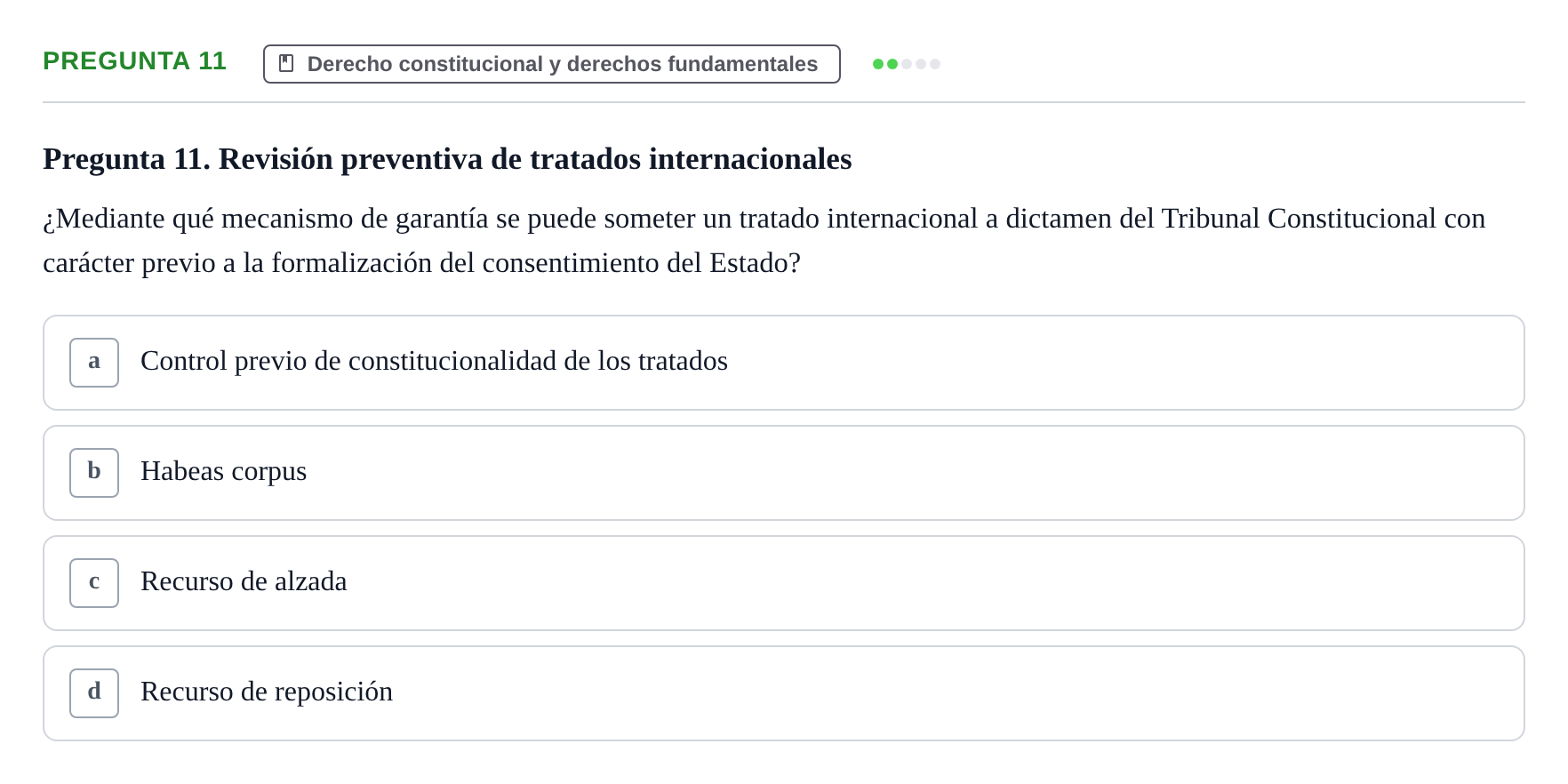 Enunciado: Pregunta 11