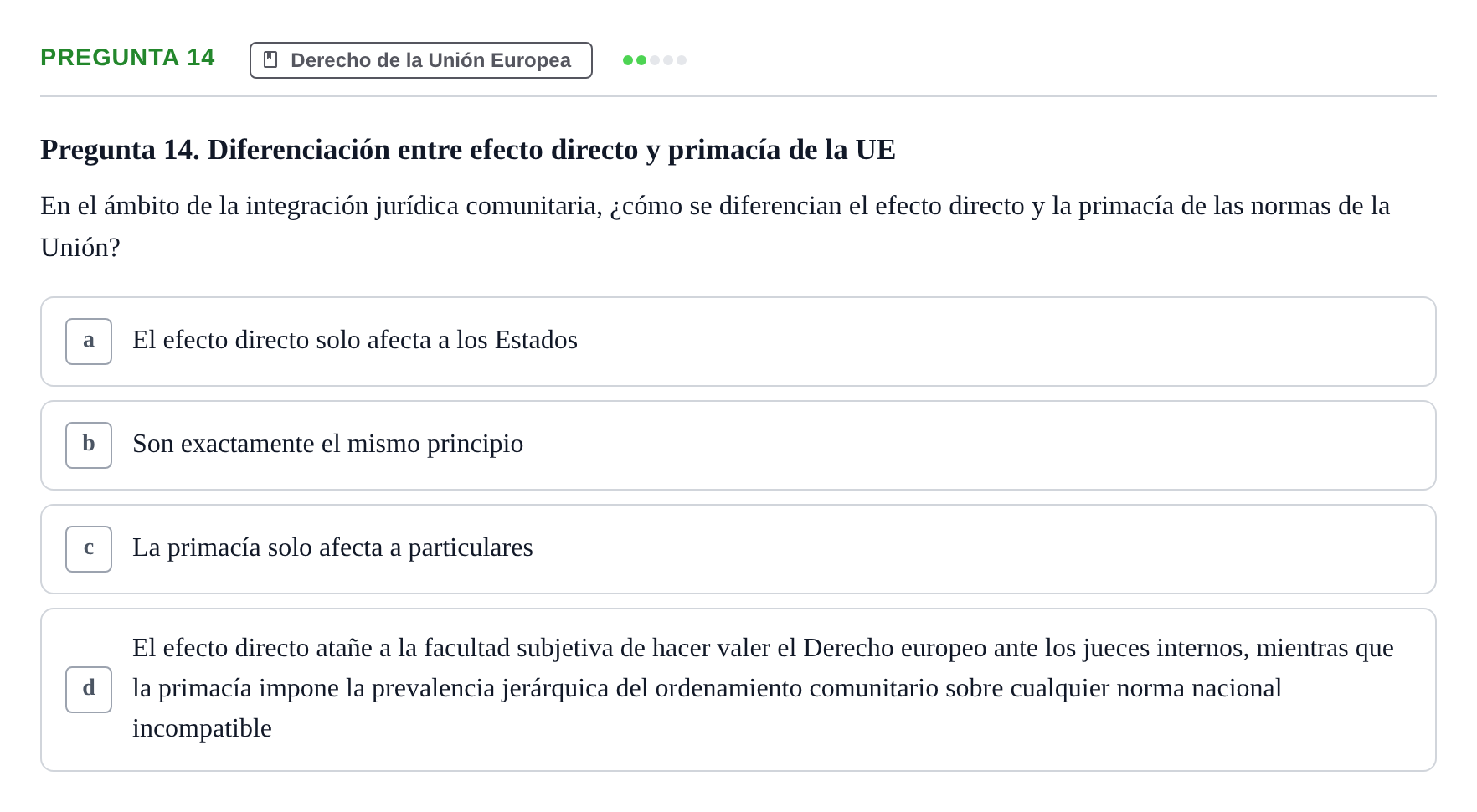 Enunciado: Pregunta 14