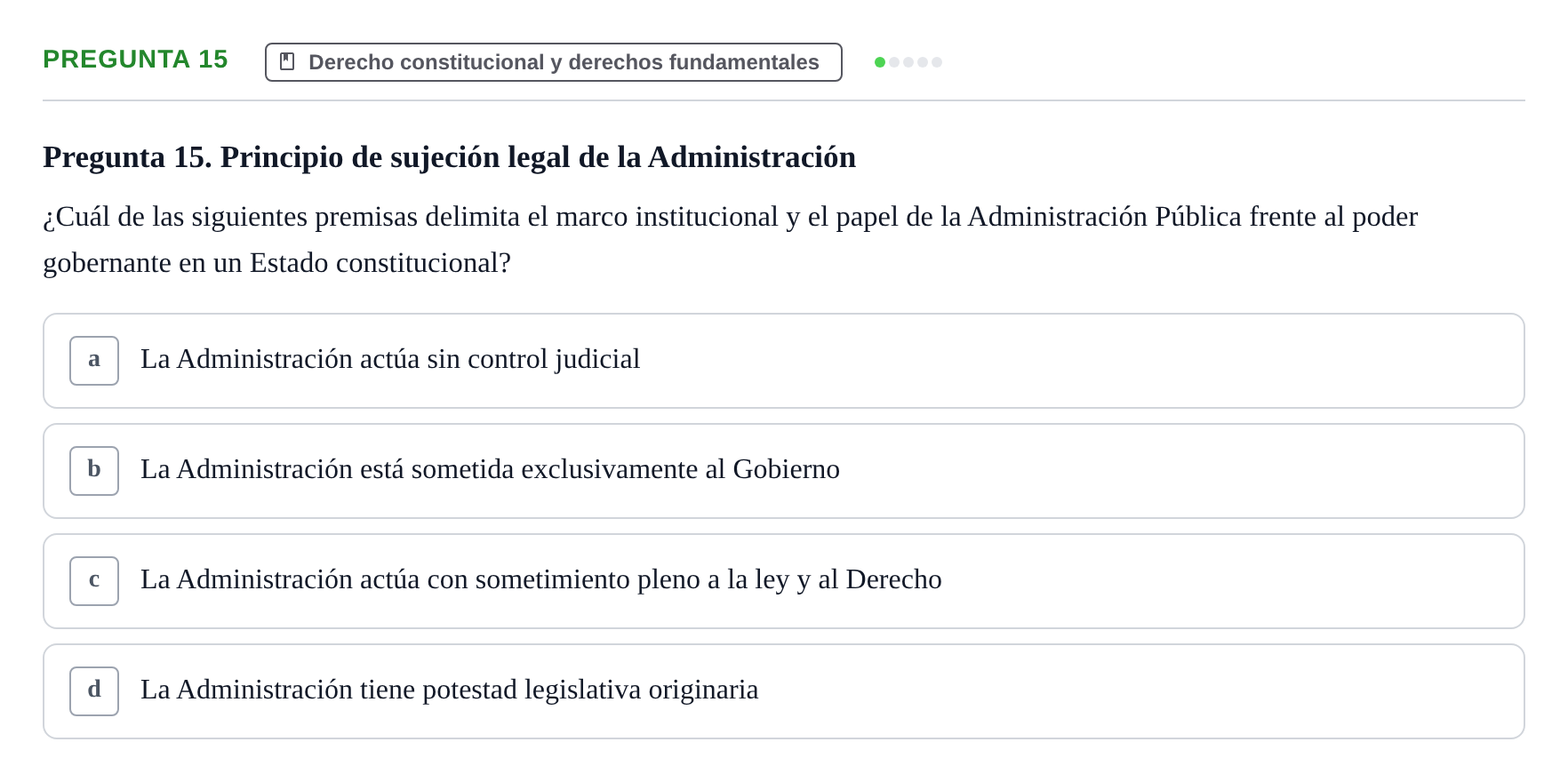 Enunciado: Pregunta 15