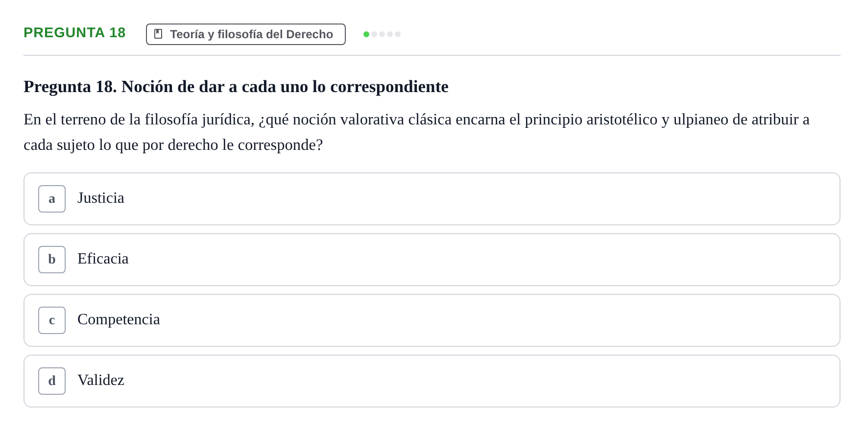 Enunciado: Pregunta 18