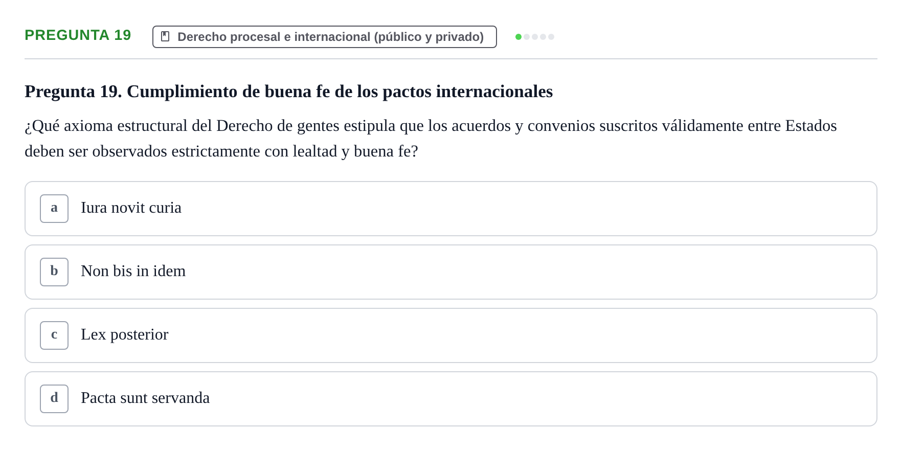 Enunciado: Pregunta 19